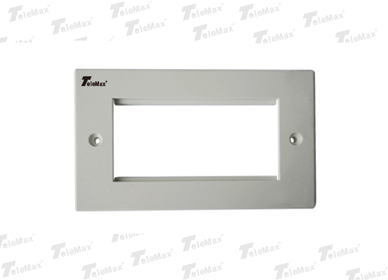 4 Port UK Type Faceplate Flat 86x146mm