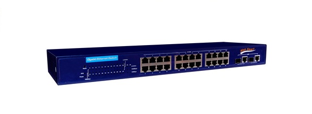 24 10/ 100M RJ45 Ports plus 2 10/100/ 1000M RJ45 Ports plus 2 shared Gigabit SFP expansion slots(P/No: STE-2226-GW)