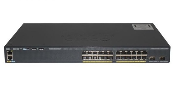 WS-C2960X-24TS-L Catalyst 2960-X Switch 24 GigE, 4 x 1G SFP, LAN Base