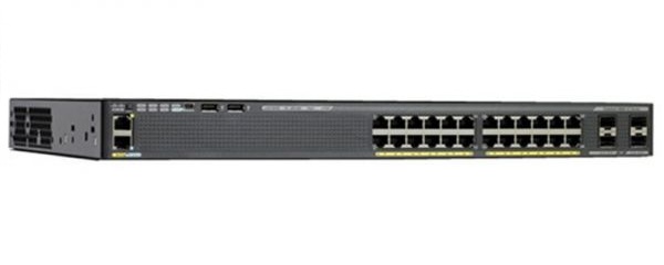 WS-C2960X-24PD-L Catalyst 2960-X Switch 24 GigE PoE 370W, 2 x 10G SFP+, LAN Base