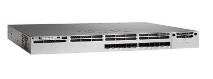 WS-C3850-12S-E Catalyst 3850 Switch Layer 3 - 12 * 10/100/1000 SFP Fibric ports - IP service - wireless controller -